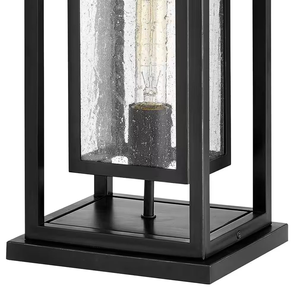 Republic Black Outdoor Wall Lantern with Single Light Fixture