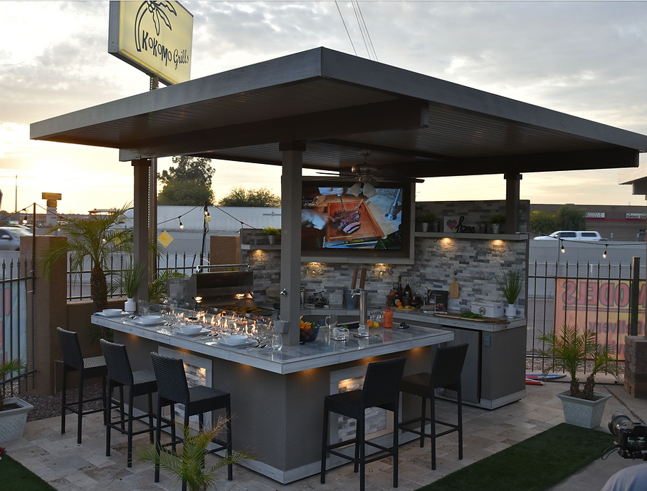 KoKoMo Bermuda Kitchen BBQ Island