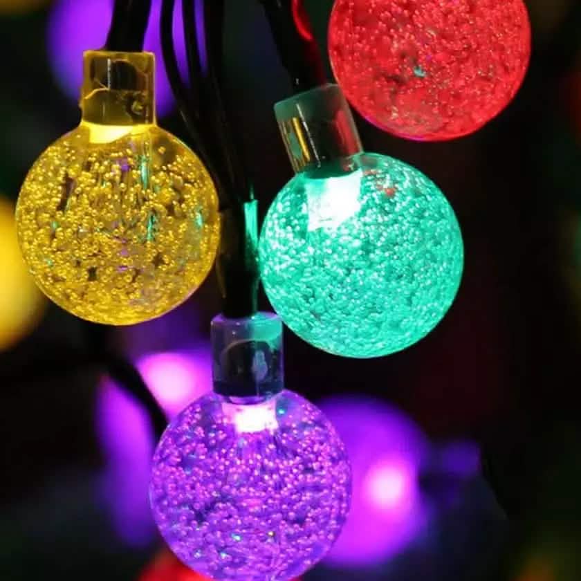 30 LED Solar String Ball Lights Outdoor Waterproof Garden Decor