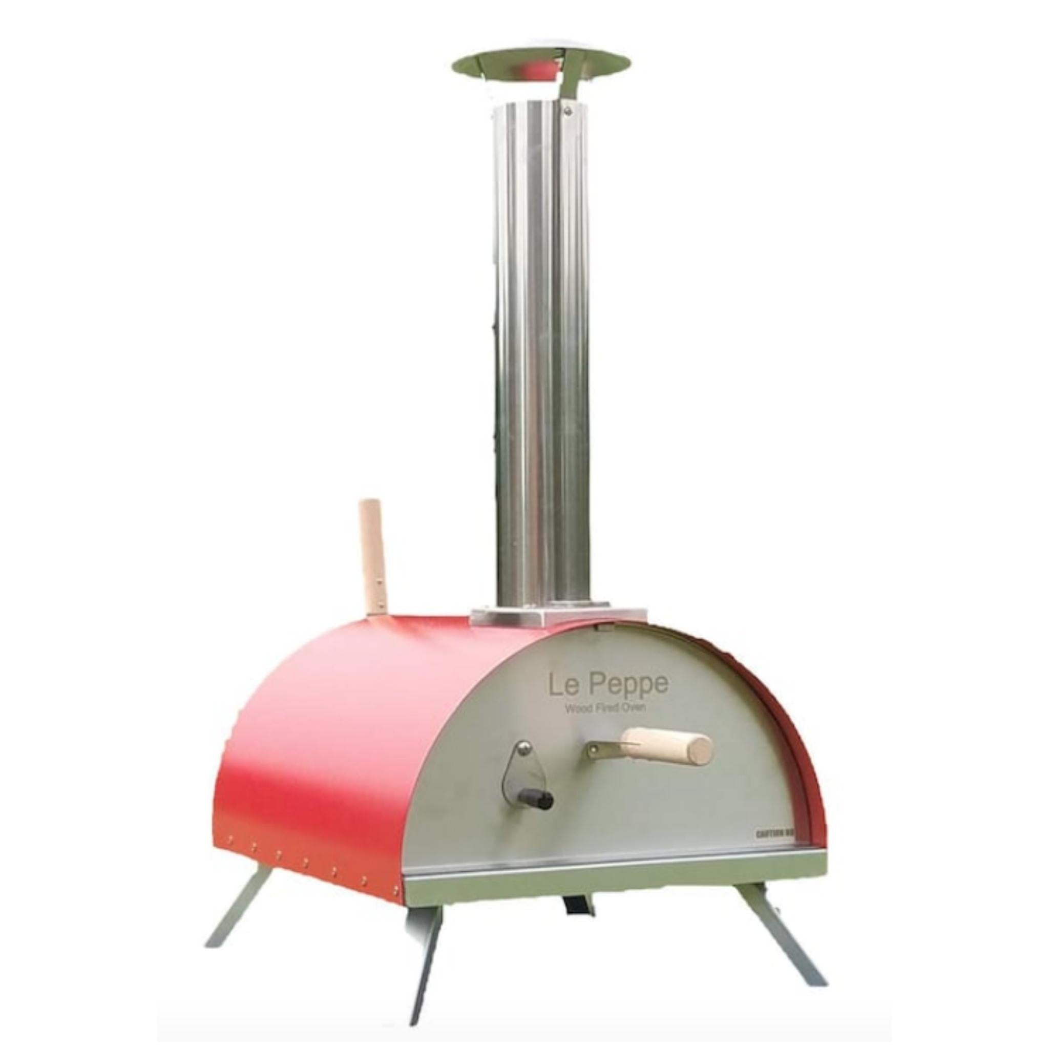Le Peppe Portable Wood-Fired Pizza Oven with Cordierite Stone