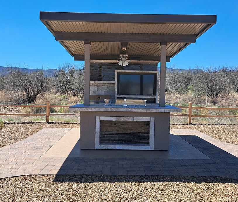 KoKoMo Baja Outdoor Kitchen with 12x12 Patio Cover