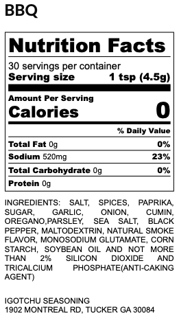 BBQ Seasoning Dry Rub for Ribs, Chicken and Pork, 5 oz