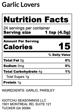 Garlic Garlic Garlic Triple-Garlic Seasoning Blend, 4 oz
