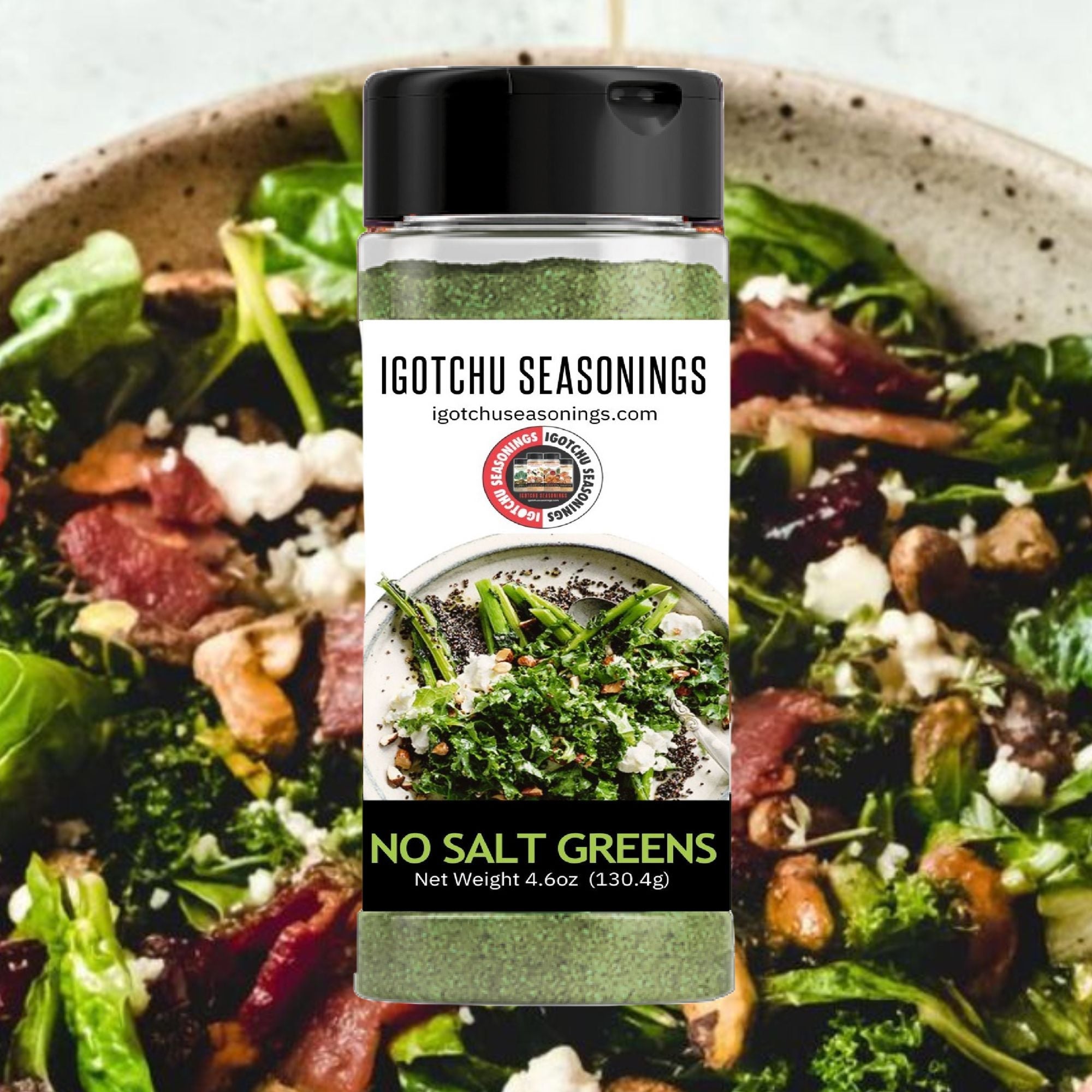 No Salt Greens Seasoning for Collard Greens, Kale and Vegetables