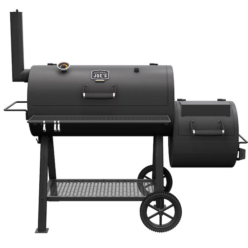 Highland 879-Sq. in Black Horizontal Charcoal Smoker