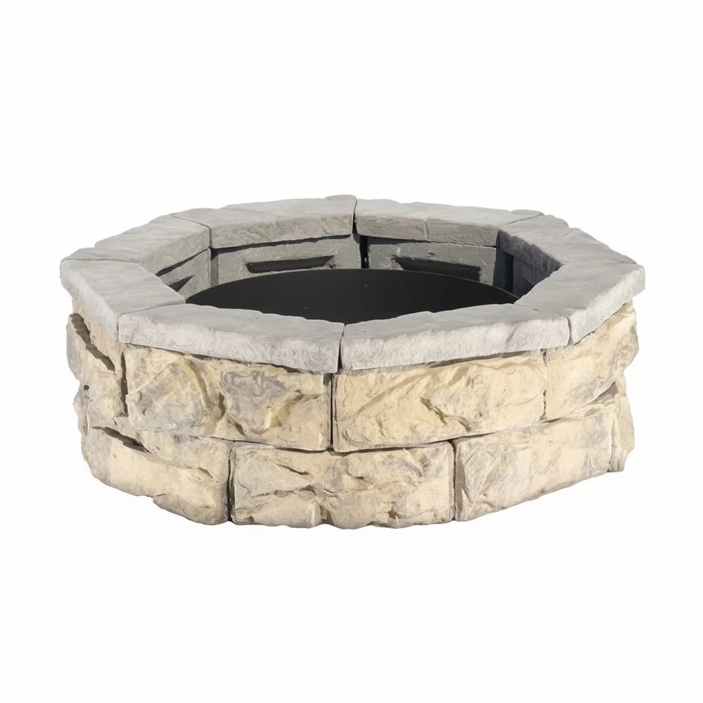 30 In. Fossill Limestone Fire Pit Kit