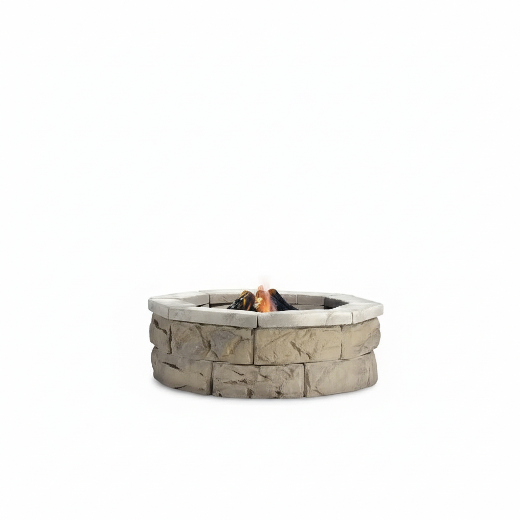 30 In. Fossill Limestone Fire Pit Kit