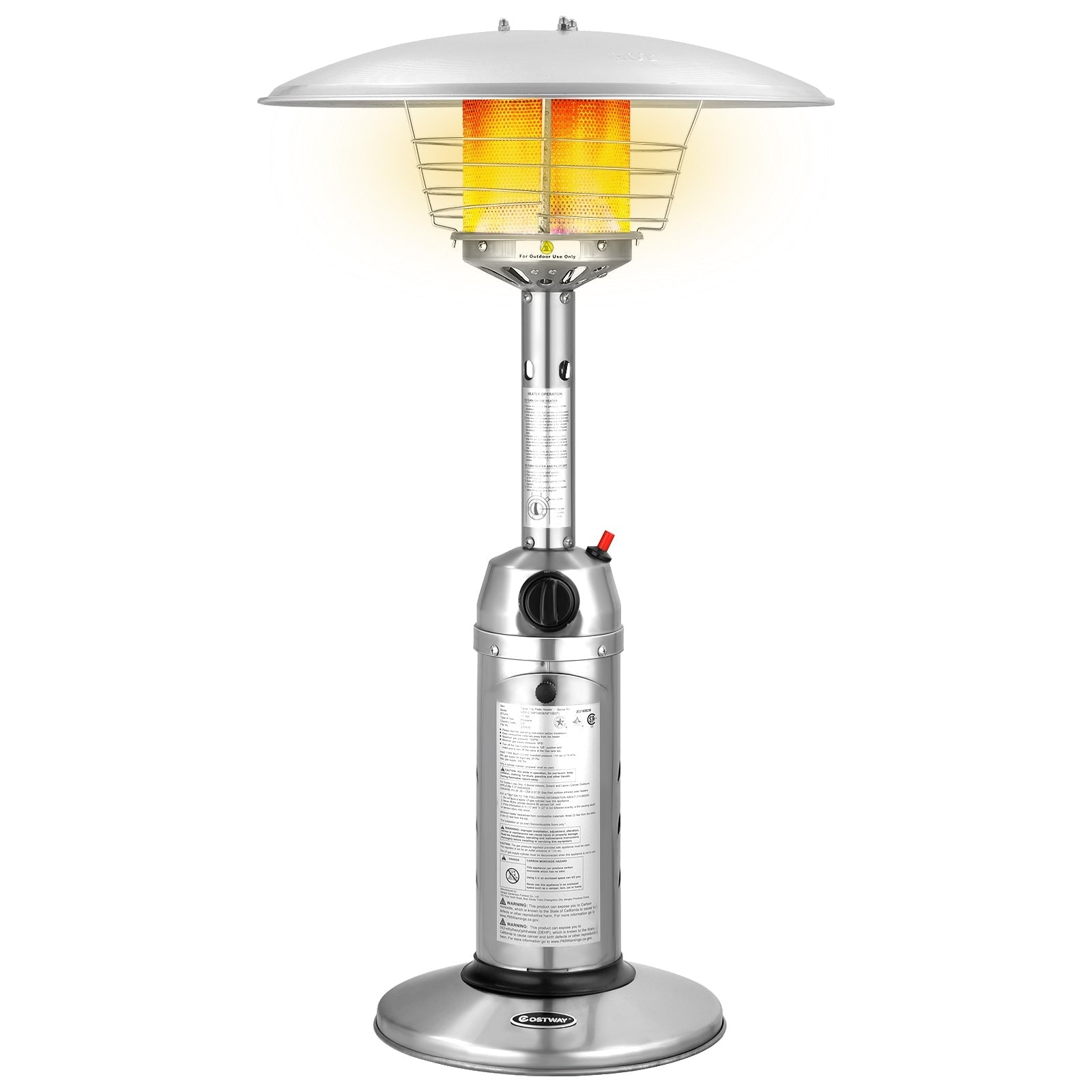 11,000 BTU Portable Tabletop Propane Patio Heater