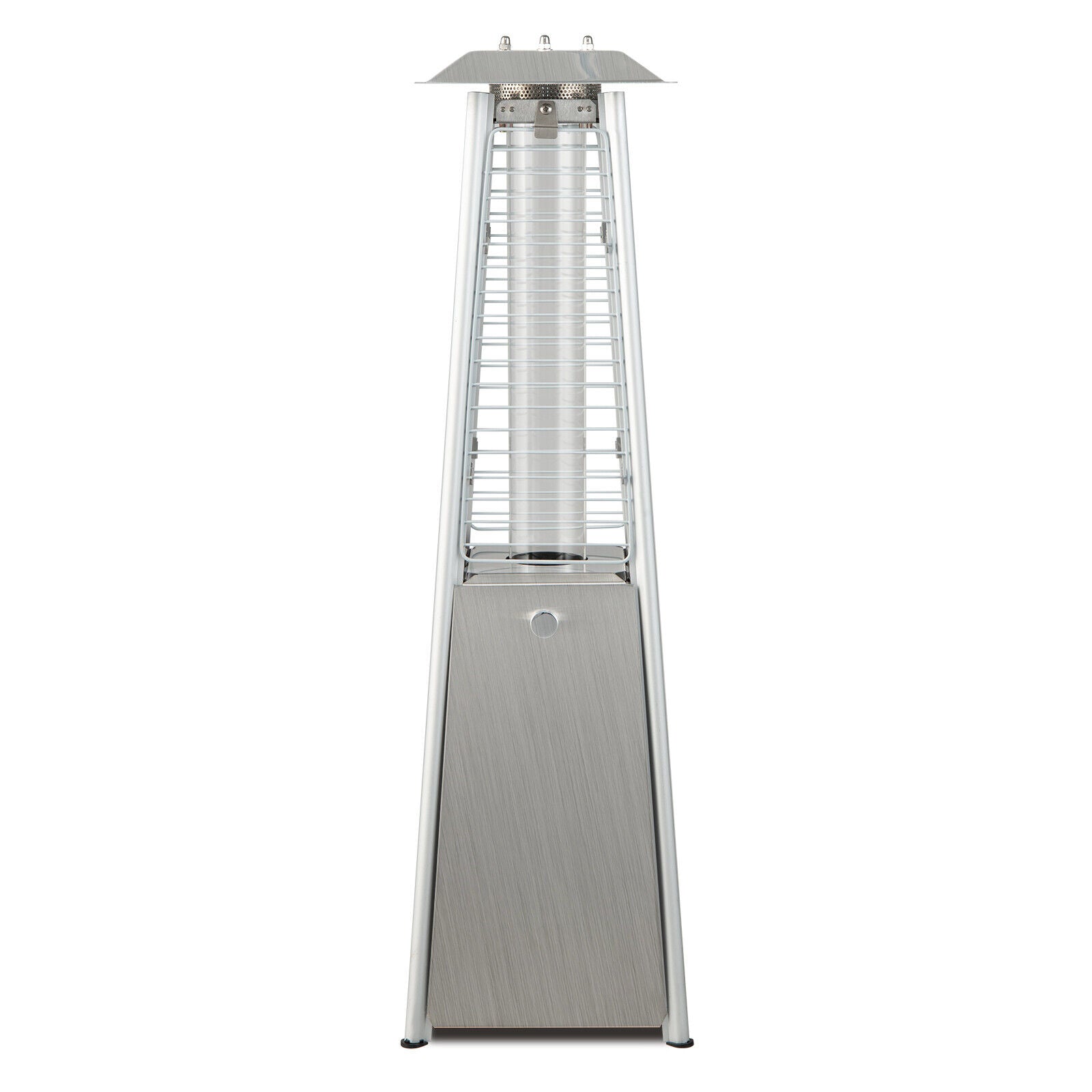 10,000 BTU Portable Tabletop Propane Patio Heater with Glass Flame Tube