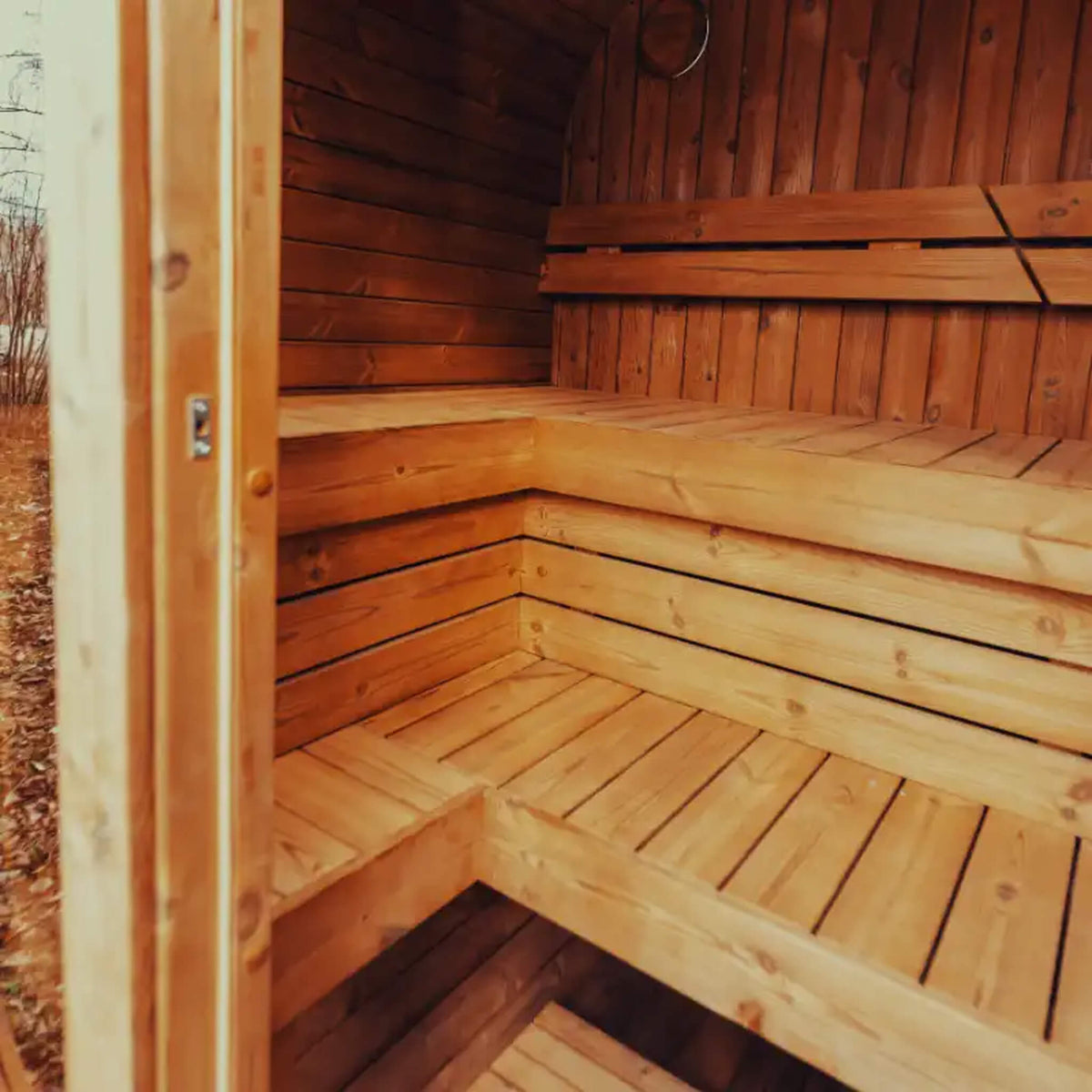 4-Person ThermoWood Cube Sauna