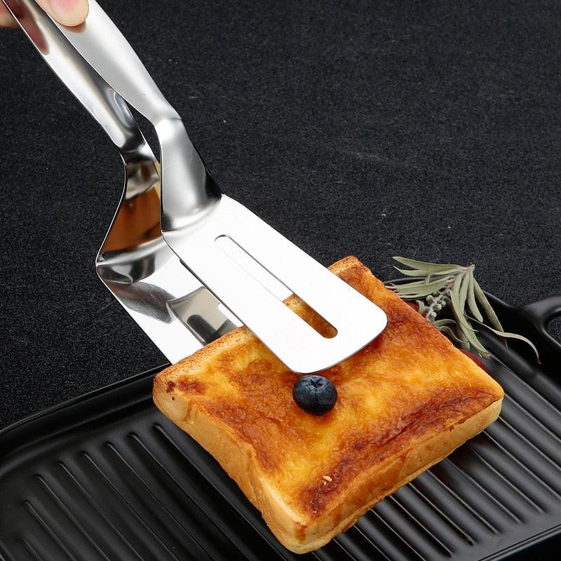 304 Stainless Steel Kitchen Tongs with Non-Slip Silicone Handles