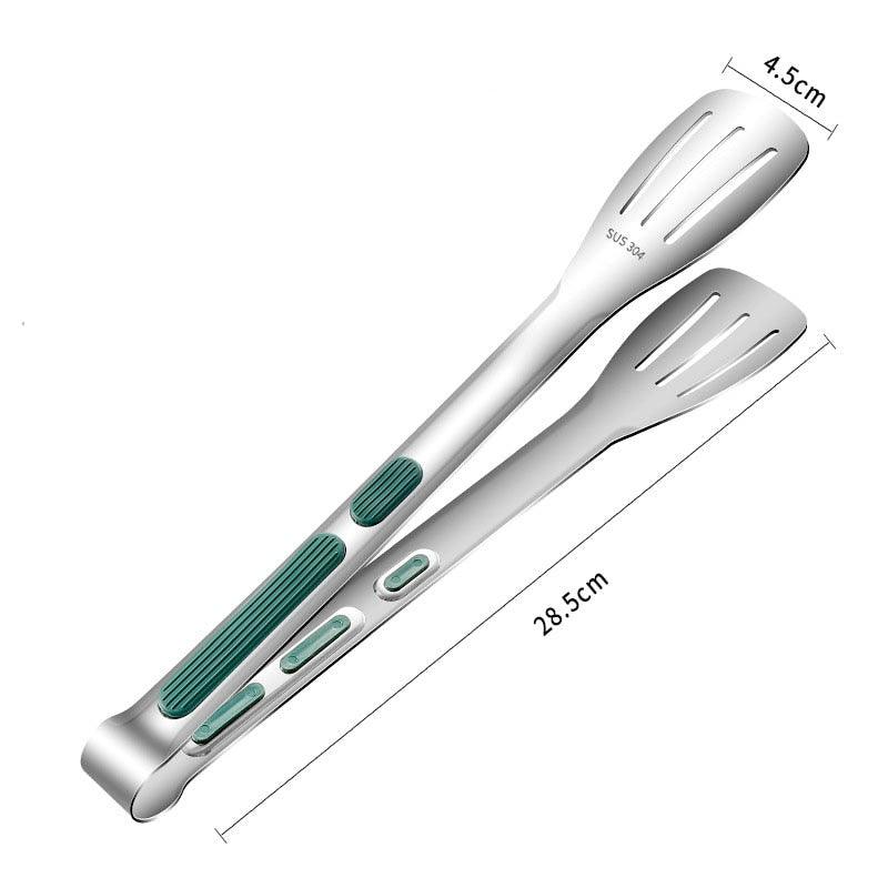 304 Stainless Steel Kitchen Tongs with Non-Slip Silicone Handles