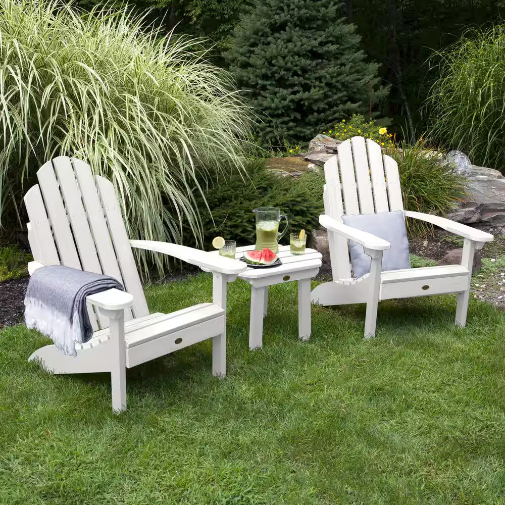 Elevate Your Outdoor Experience with the Classic Westport White 3-Piece Recycled Plastic Conversation Set