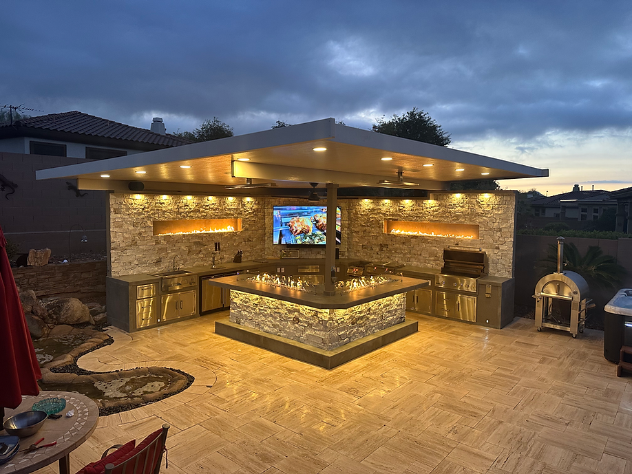 KoKoMo Luxury Outdoor Kitchen BBQ Island