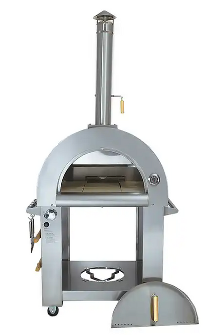 KoKoMo 32" Dual Fuel Pizza Oven | Outdoor Gas & Wood-Fired Pizza Oven