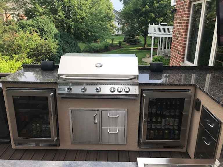 KoKoMo 40" Built-In Gas Grill | 5-Burner Outdoor Kitchen Grill