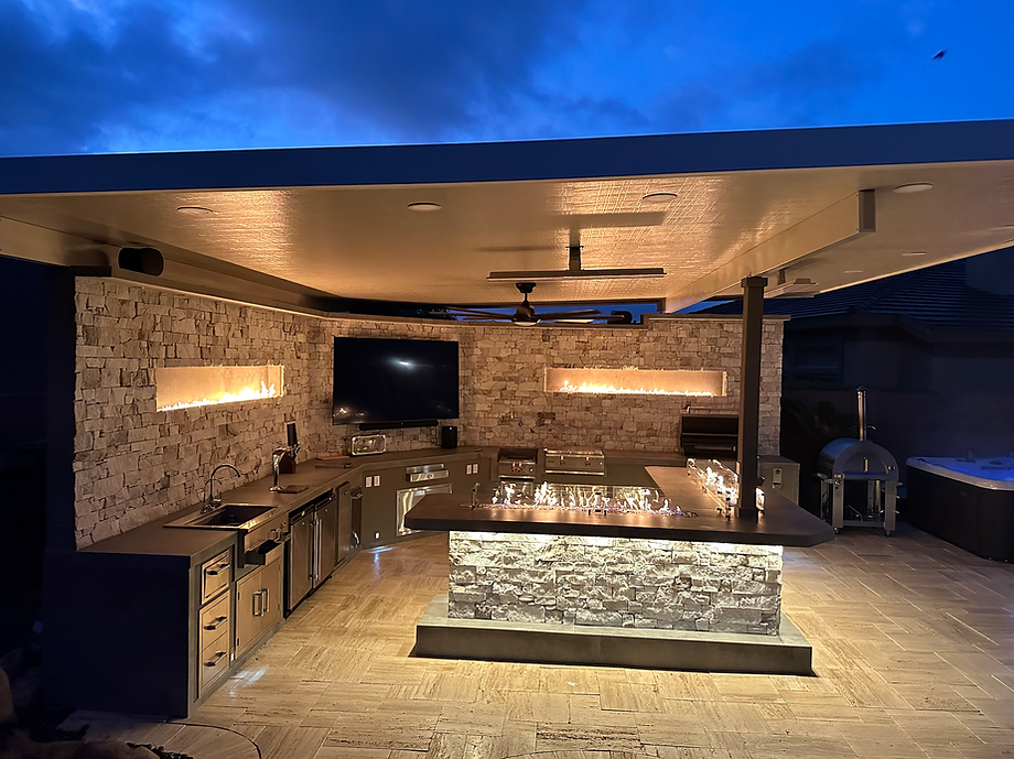 KoKoMo Luxury Outdoor Kitchen BBQ Island