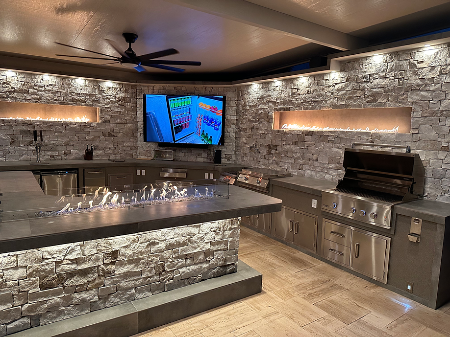 KoKoMo Luxury Outdoor Kitchen BBQ Island