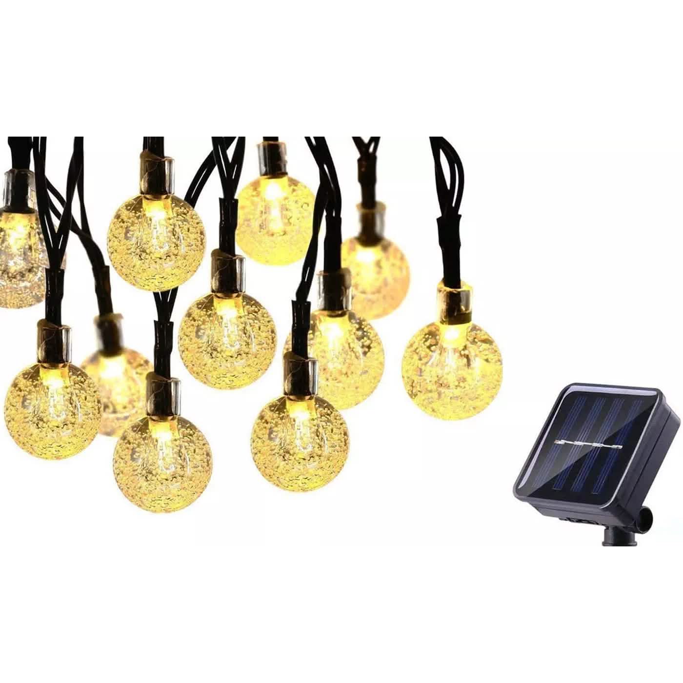 30 LED Solar Globe String Lights – Waterproof Outdoor Garden Lights