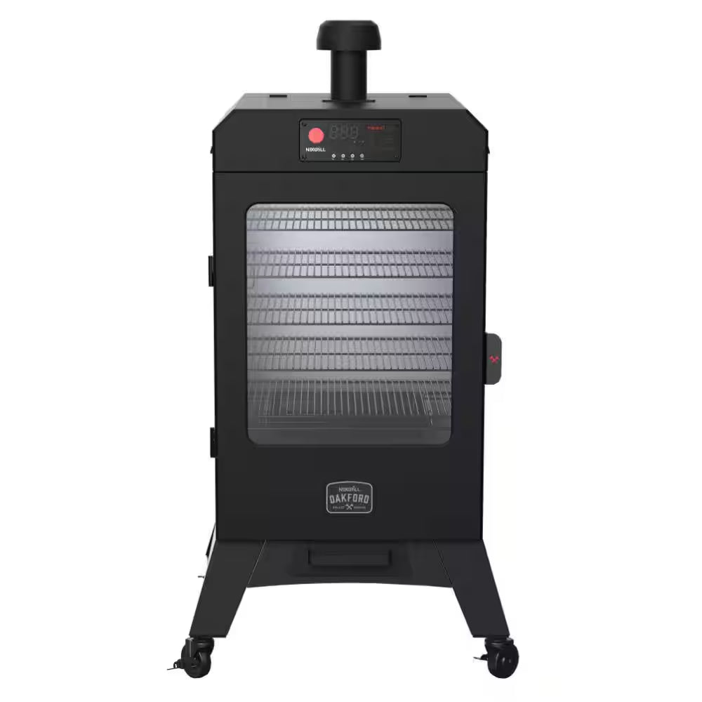 Unleash Your BBQ Potential with the Oakford 1400 Black Pellet Grill Vertical Smoker!