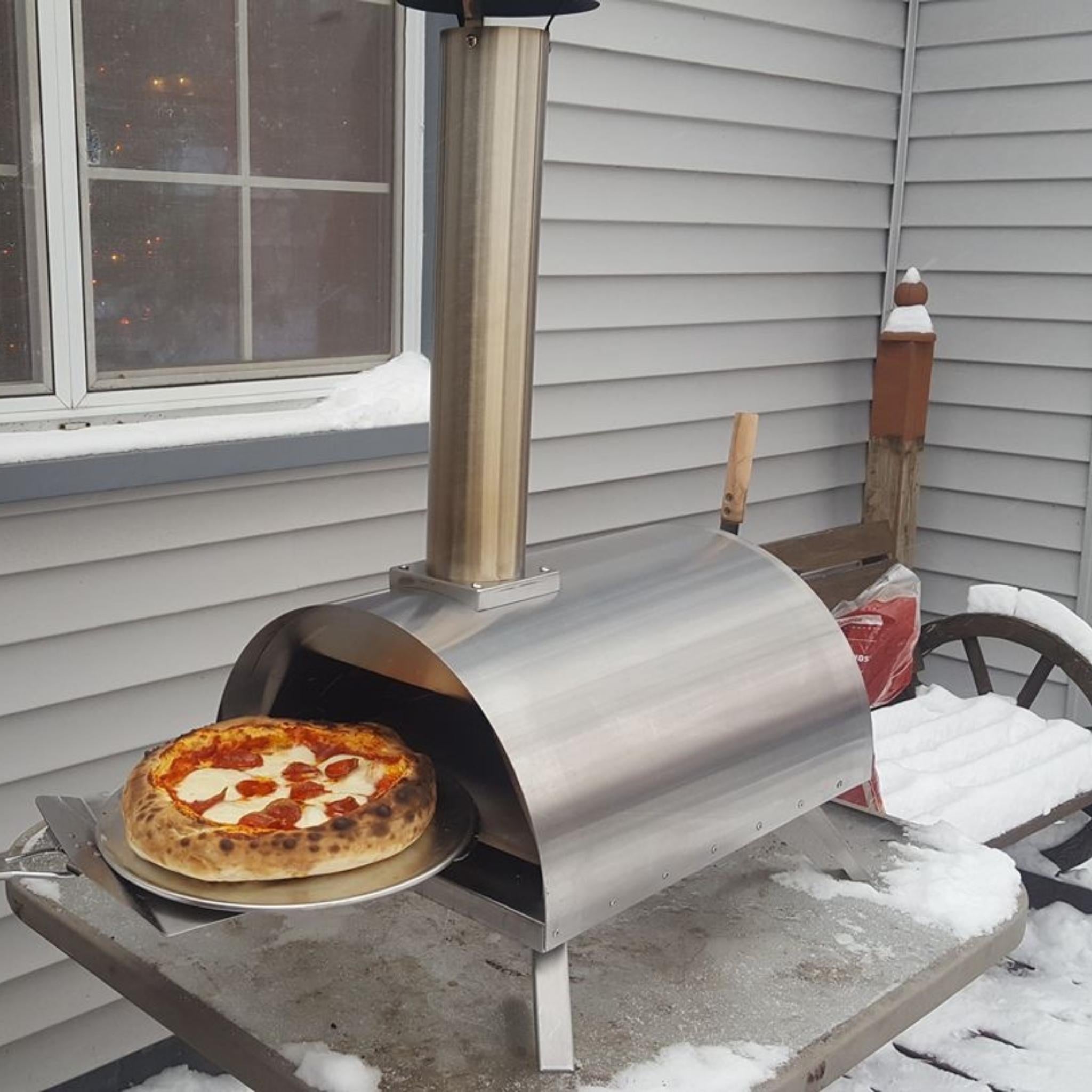 Lil Luigi Portable Wood-Fired Pizza Oven with Easy-Load Firebox