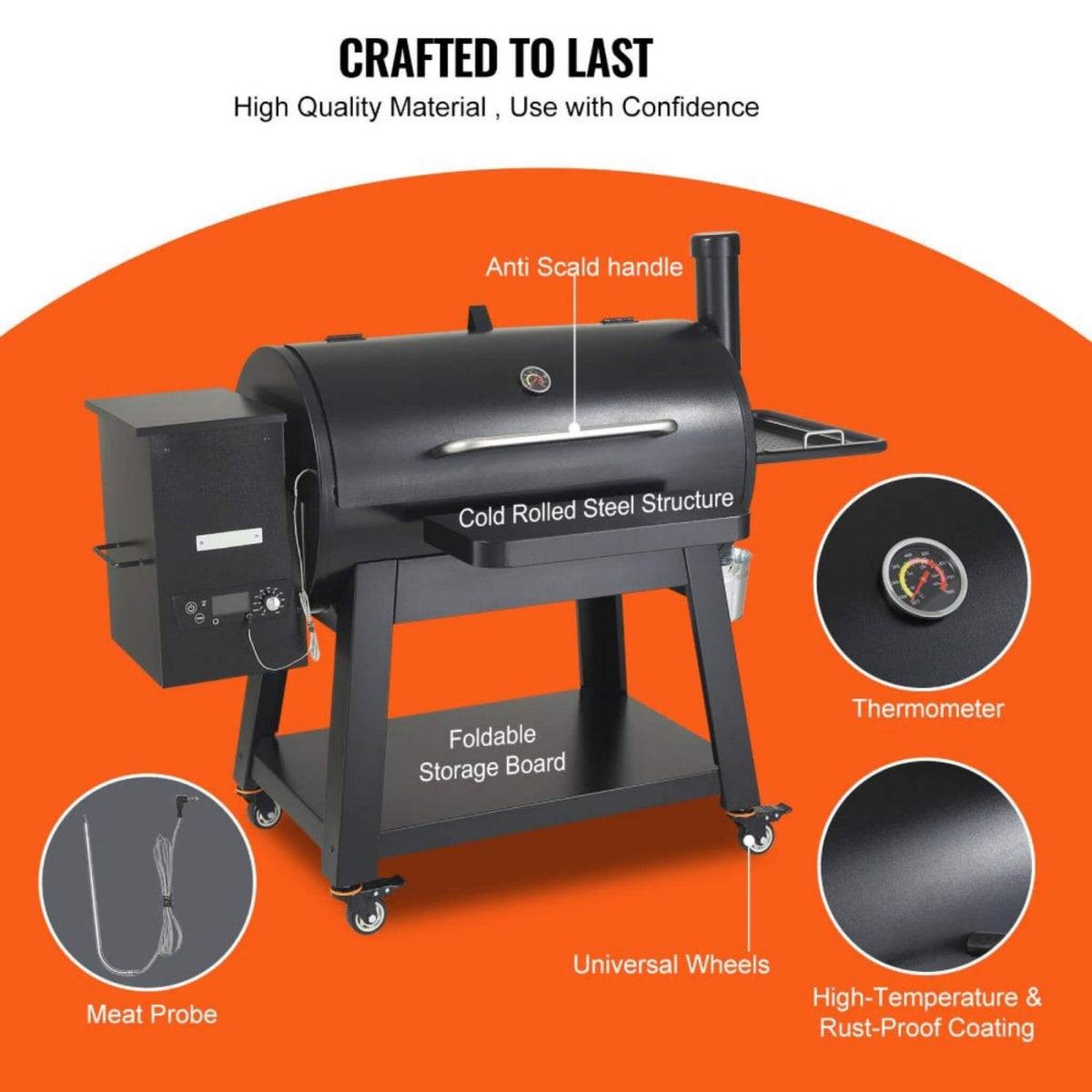 62-Inch BBQ Grill with Cart