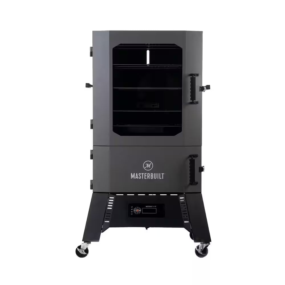 Unleash Your BBQ Mastery with the Large 40-Inch Digital Charcoal Smoker in Gray - 1320 Sq. In. of Cooking Space for Perfectly Smoked Flavors!