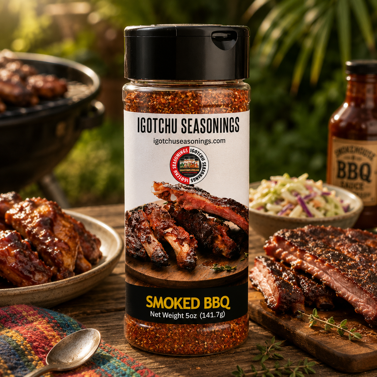 BBQ Seasoning Dry Rub for Ribs, Chicken and Pork, 5 oz