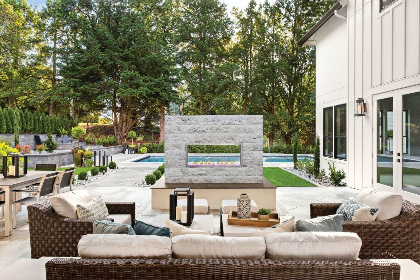 Patio Elegance Galaxy 50 Outdoor Gas Fireplace for Patios & Backyards