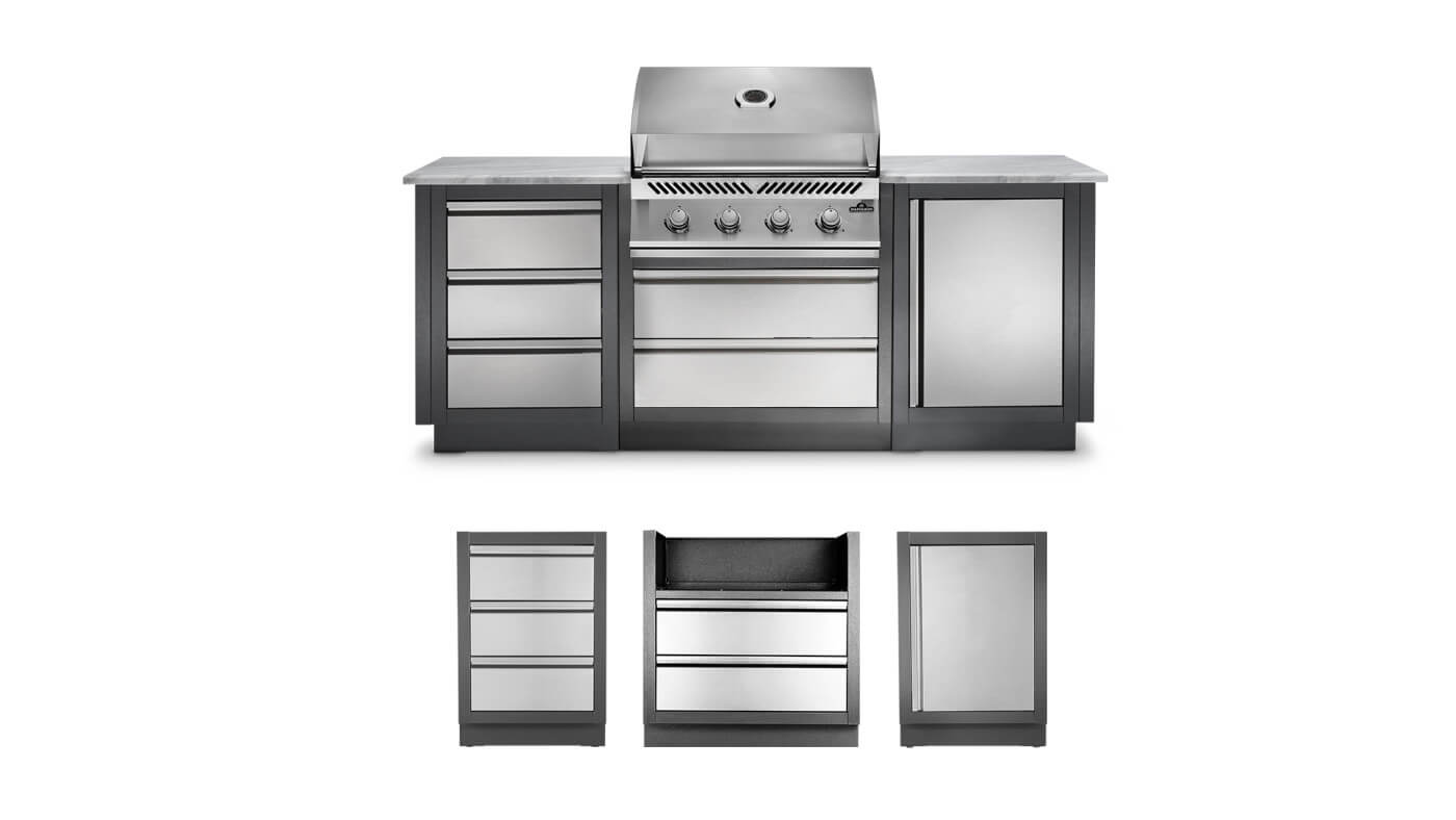 Patio Elegance OASIS™ 100 Outdoor Kitchen Gas Grill with 32" Built-In Grill
