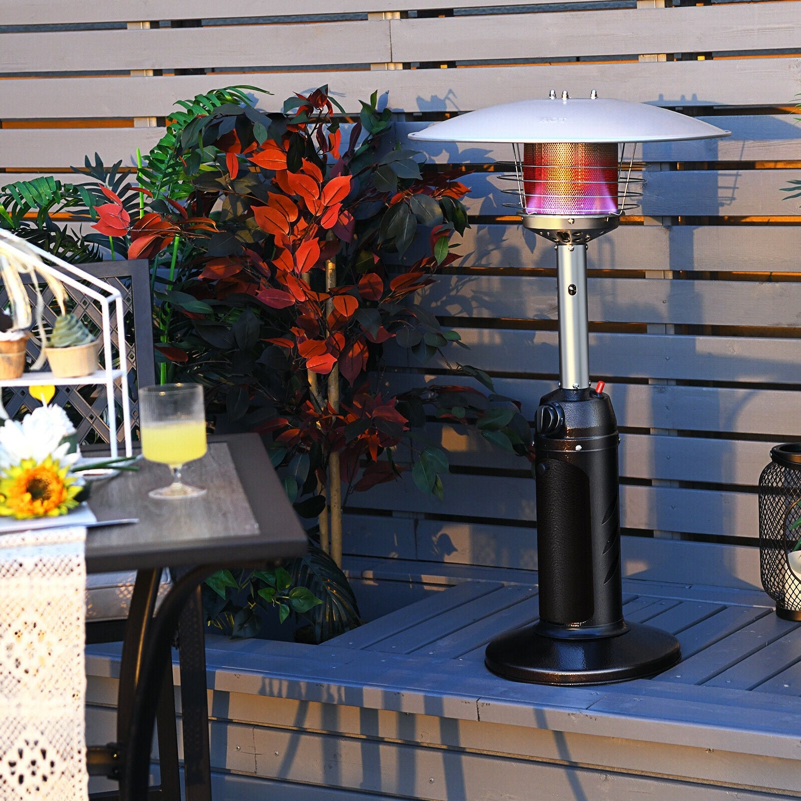 11,000 BTU Portable Tabletop Propane Patio Heater