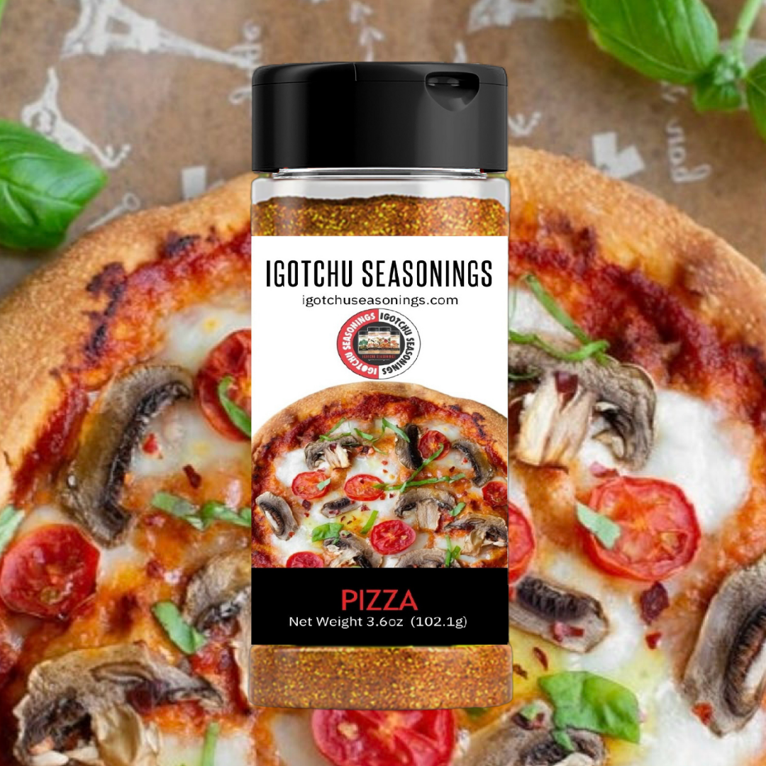 Pizza Seasoning Blend with Italian Herbs, Garlic and Tomato, 3.6 oz
