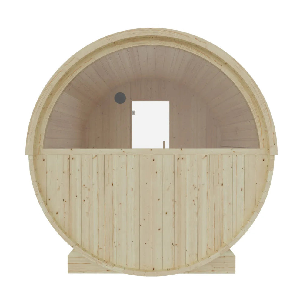 Vassa 6-Person Barrel Sauna with Wi-Fi Heater