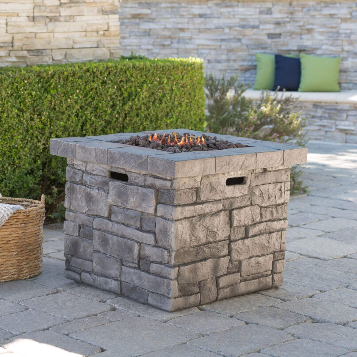 30-Inch Modern Outdoor 40K BTU Steel Frame Propane Fire Table