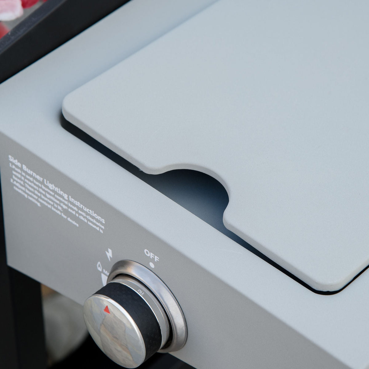 4-Burner Gas BBQ Grill with Side Burner & Storage Cabinet