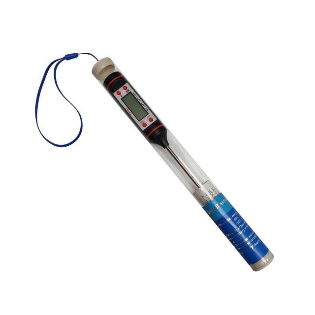 Digital Instant-Read Meat Thermometer with 5.3-Inch Probe and Backlit Display