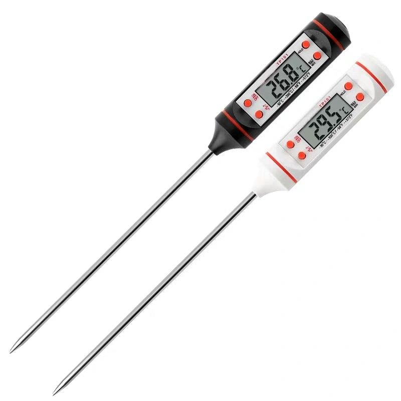 Digital Instant-Read Meat Thermometer with 5.3-Inch Probe and Backlit Display