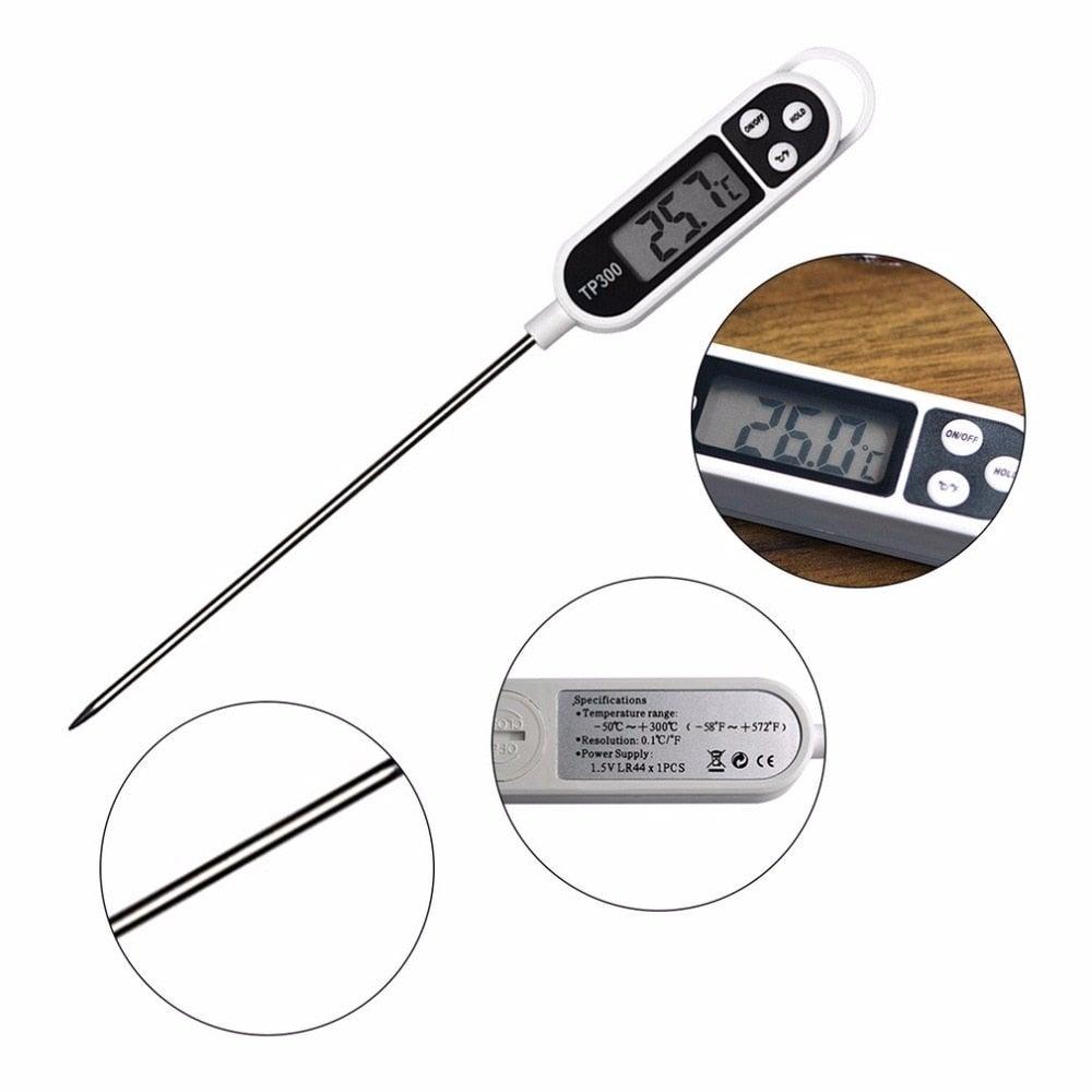 Digital Instant-Read Meat and Candy Thermometer with 5-Inch Probe