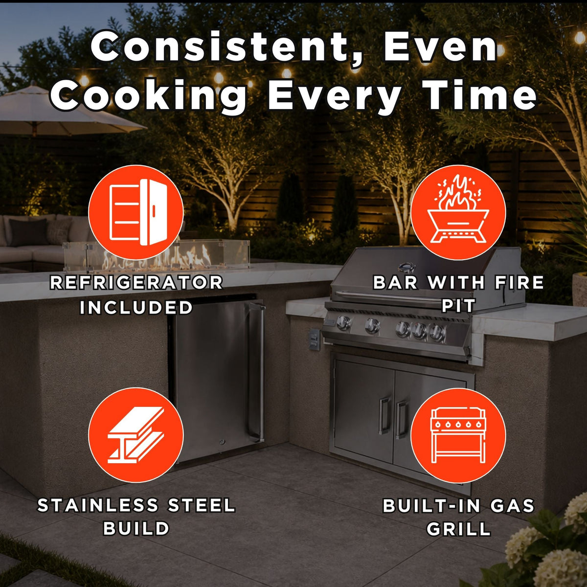 Kokomo Baja BBQ Island 7'6" × 9'