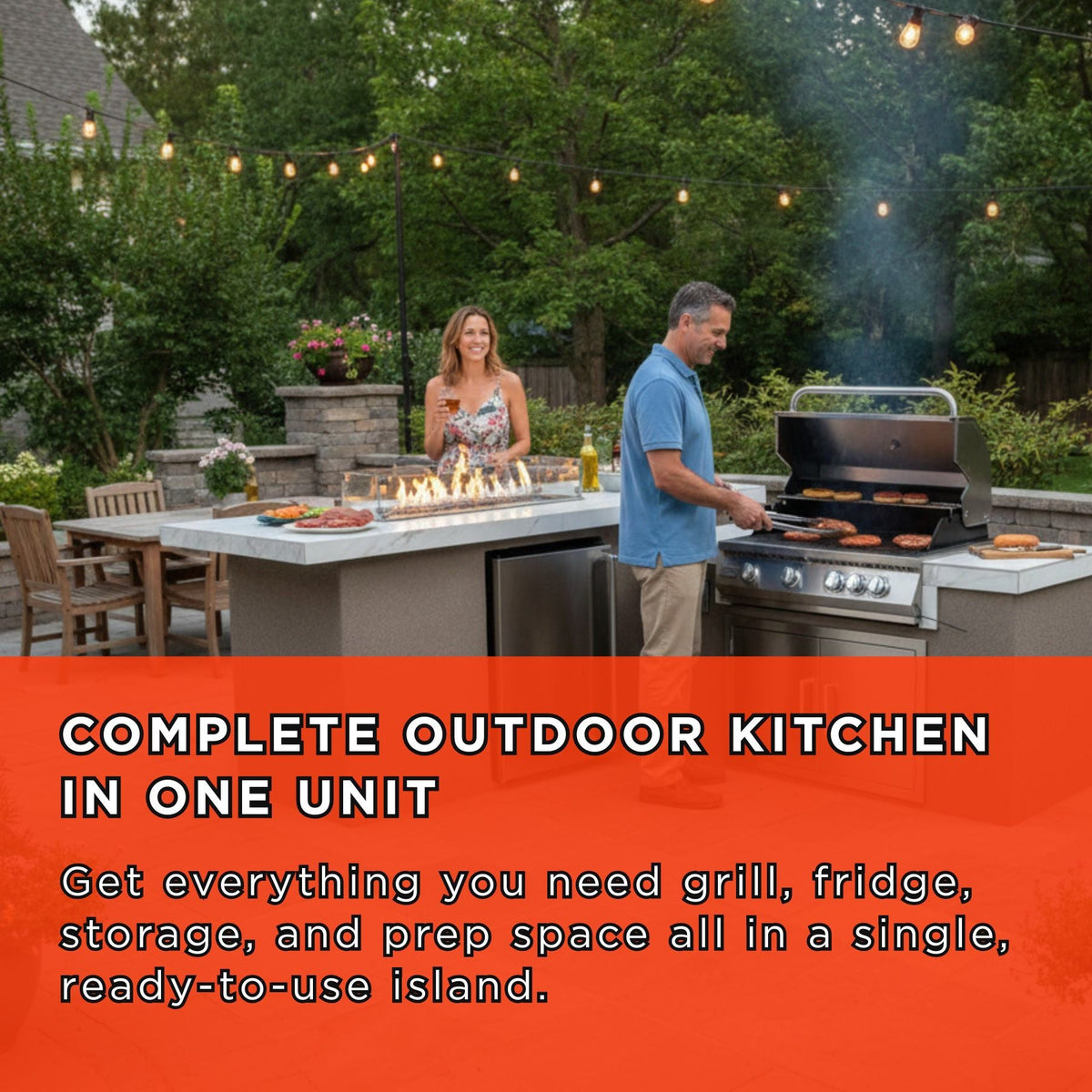 Kokomo Baja BBQ Island 7'6" × 9'