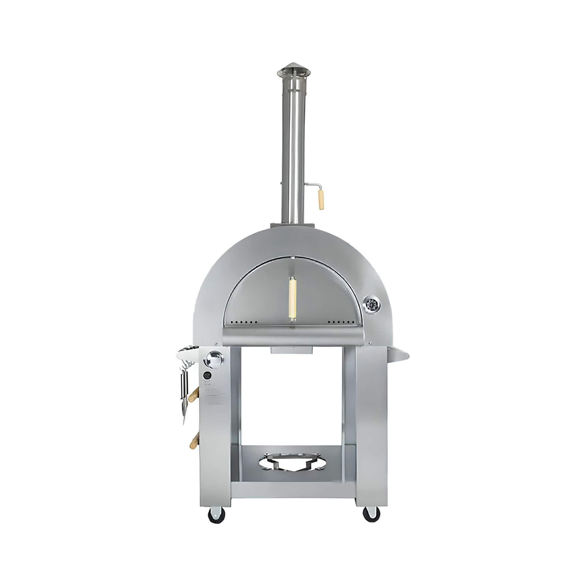 KoKoMo Grills Premium 32-Inch Stainless Steel Dual-Fuel Pizza Oven