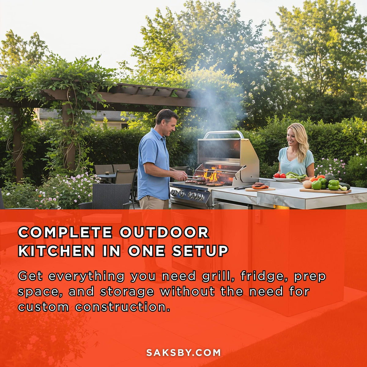 Kokomo St. John 7'6" BBQ Island [Made-To-Order] (SAK91568)