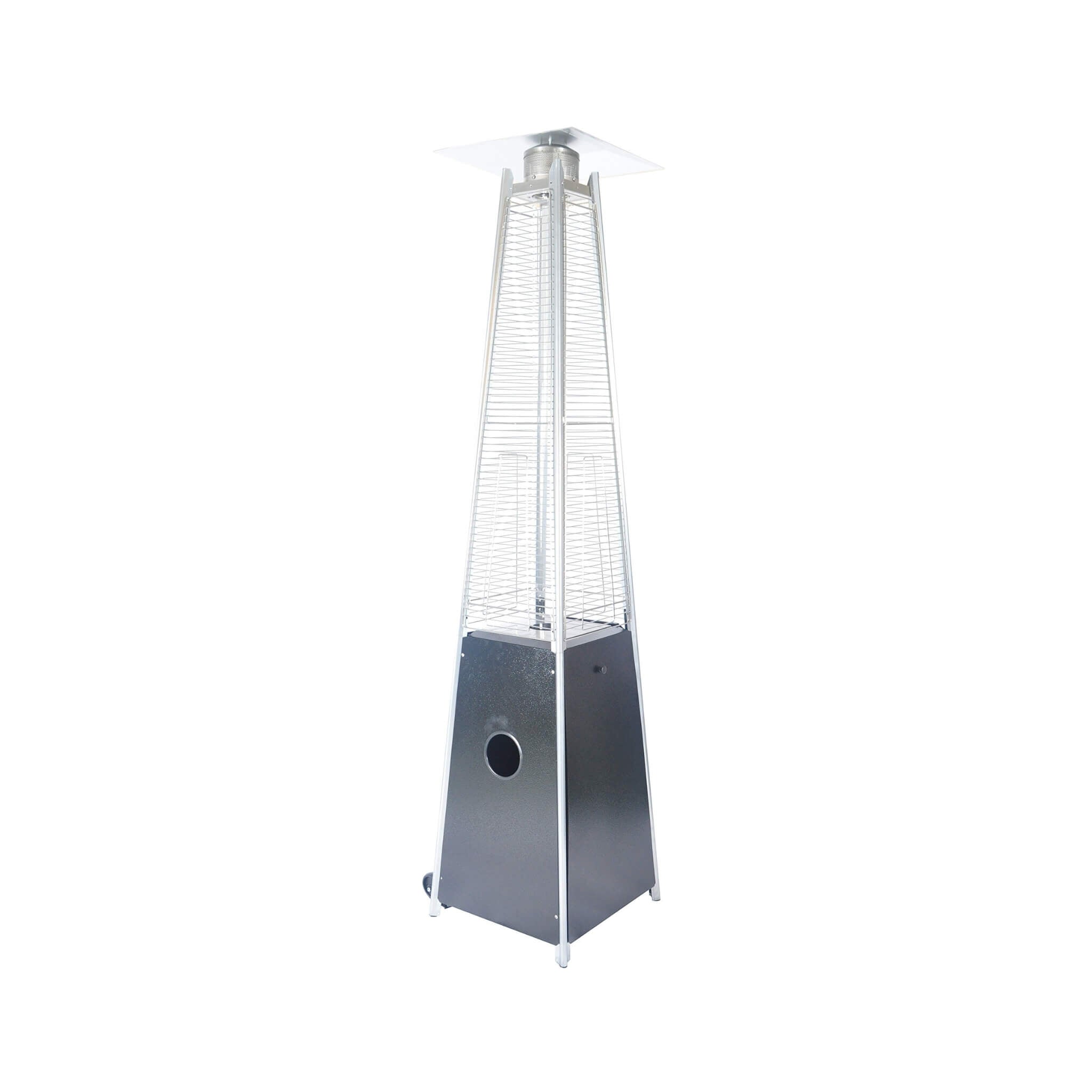 40,000 BTU Quartz Glass Tube Propane Patio Heater with Wheels