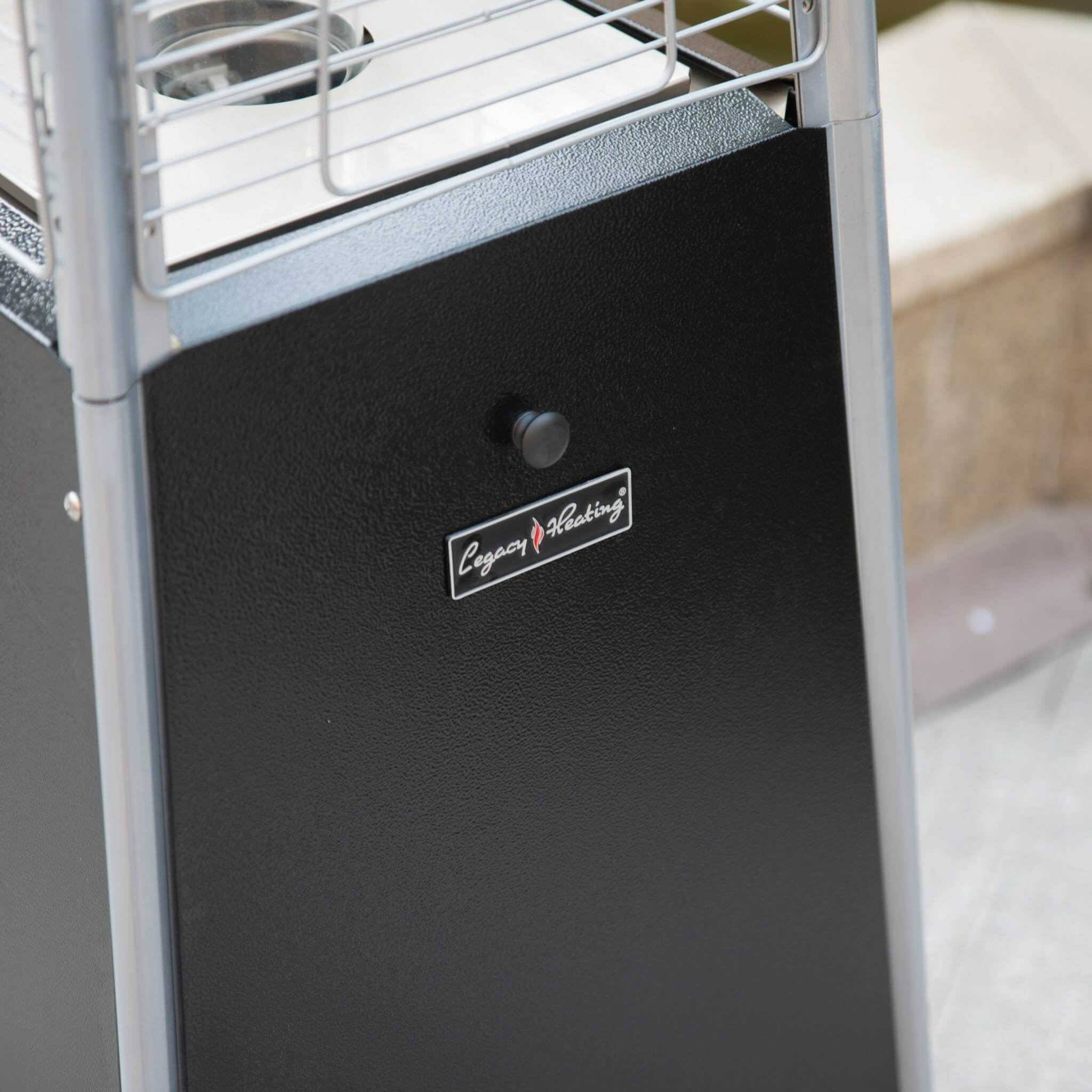 40,000 BTU Quartz Glass Tube Propane Patio Heater with Wheels