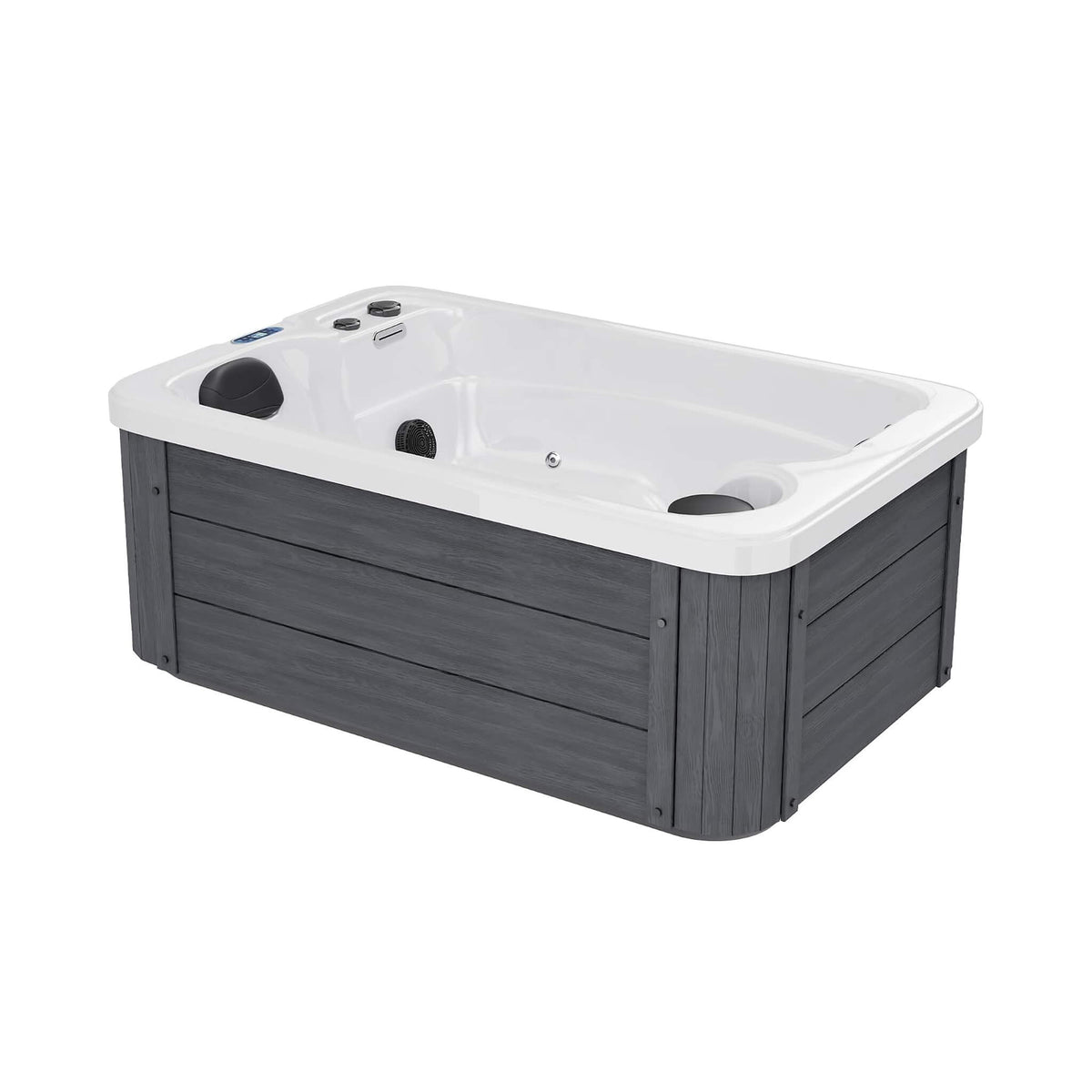 Premium 2-Person Outdoor Hot Tub W/ 15 Stainless Steel Jets