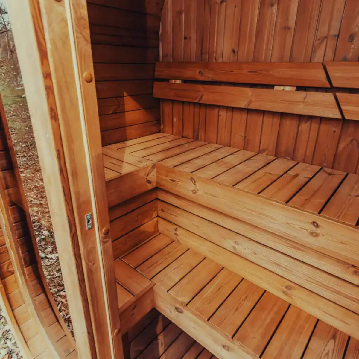 Premium 3-Person Outdoor Scandinavian ThermoWood® Cube Sauna Kit