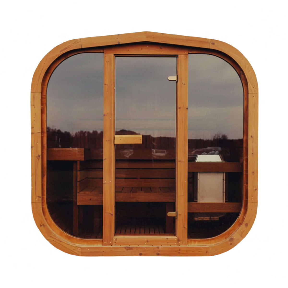 4-Person ThermoWood Cube Sauna