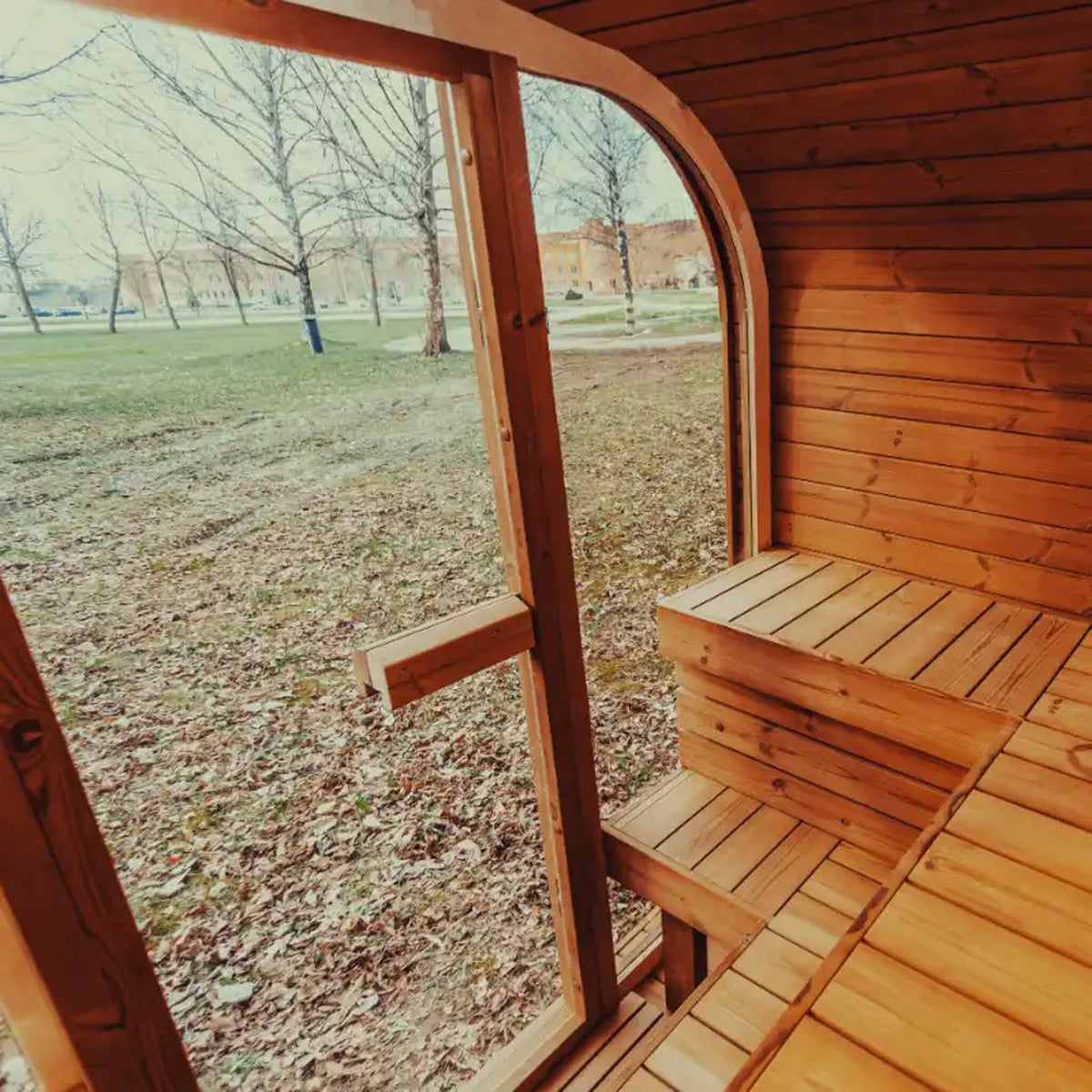 4-Person ThermoWood Cube Sauna