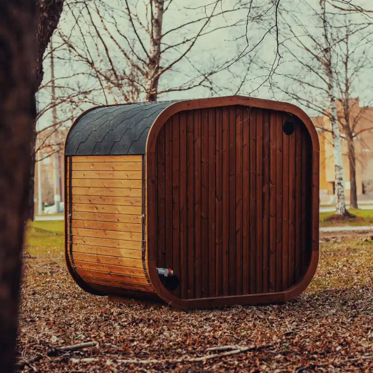 4-Person ThermoWood Cube Sauna