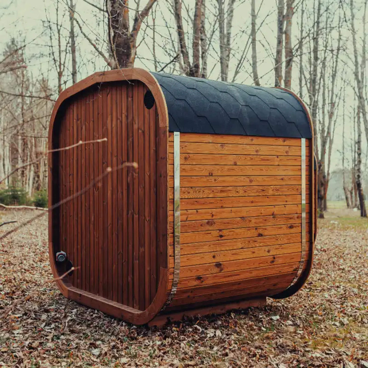 4-Person ThermoWood Cube Sauna